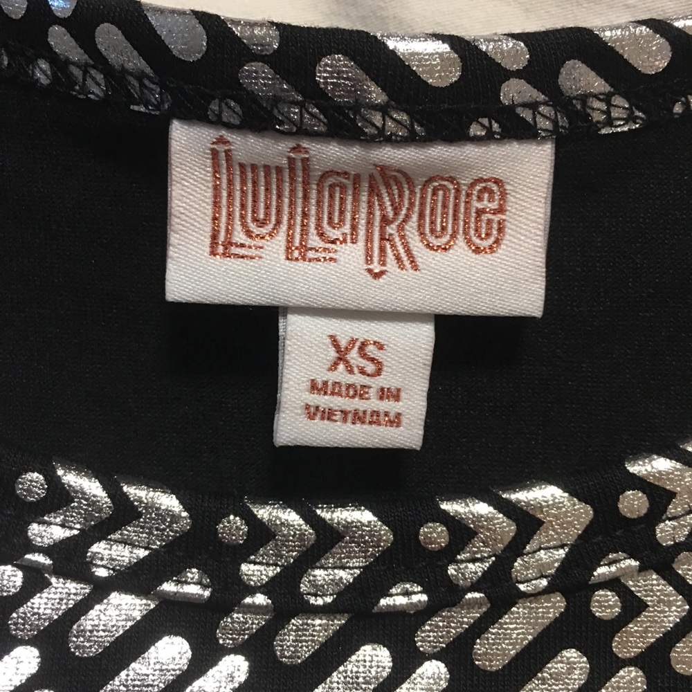 LulaRoe ✨NWT✨ Elegant Carly in Black/Silver Arrows - Picture 4 of 8